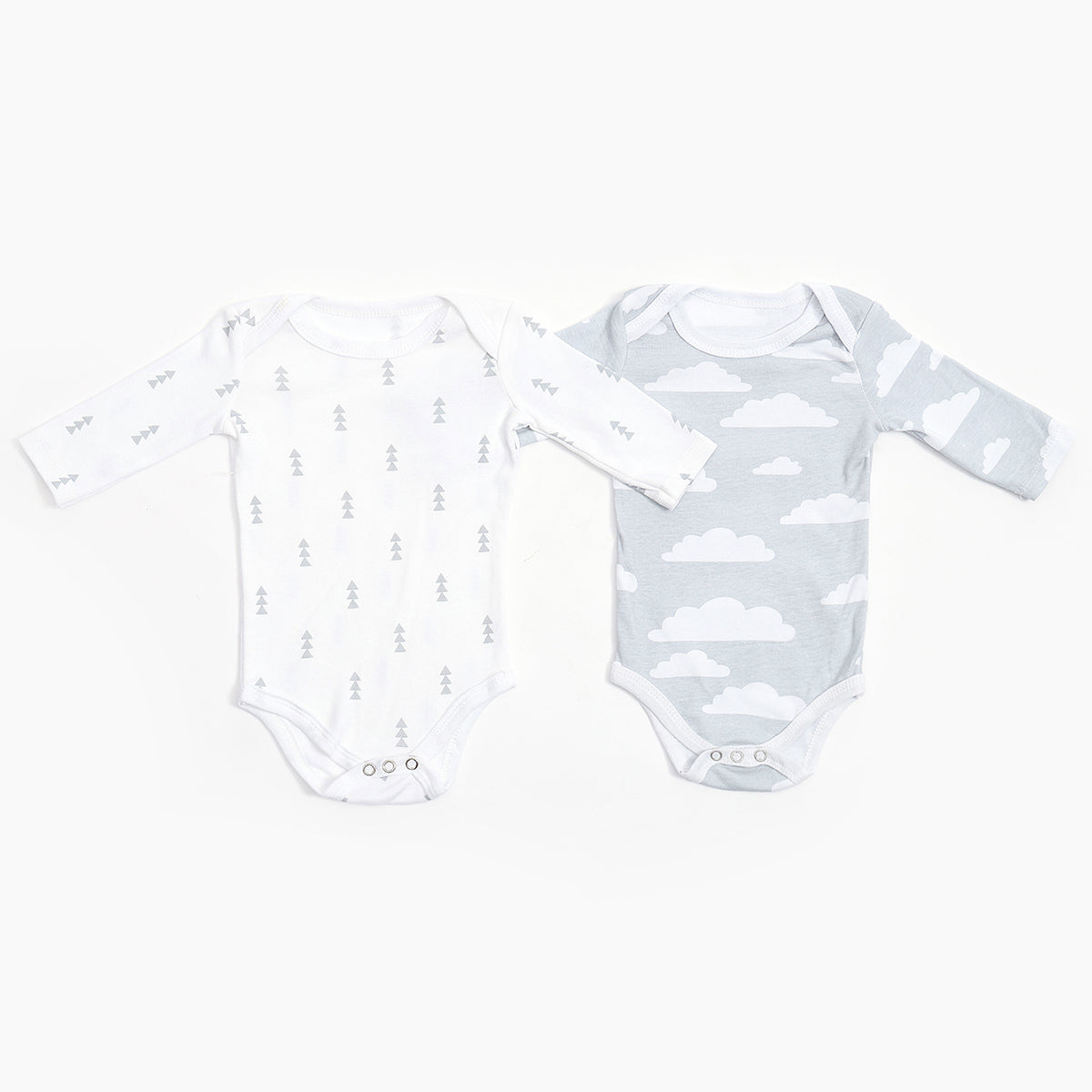 Long Sleeve Baby Bodysuits-2 Pack