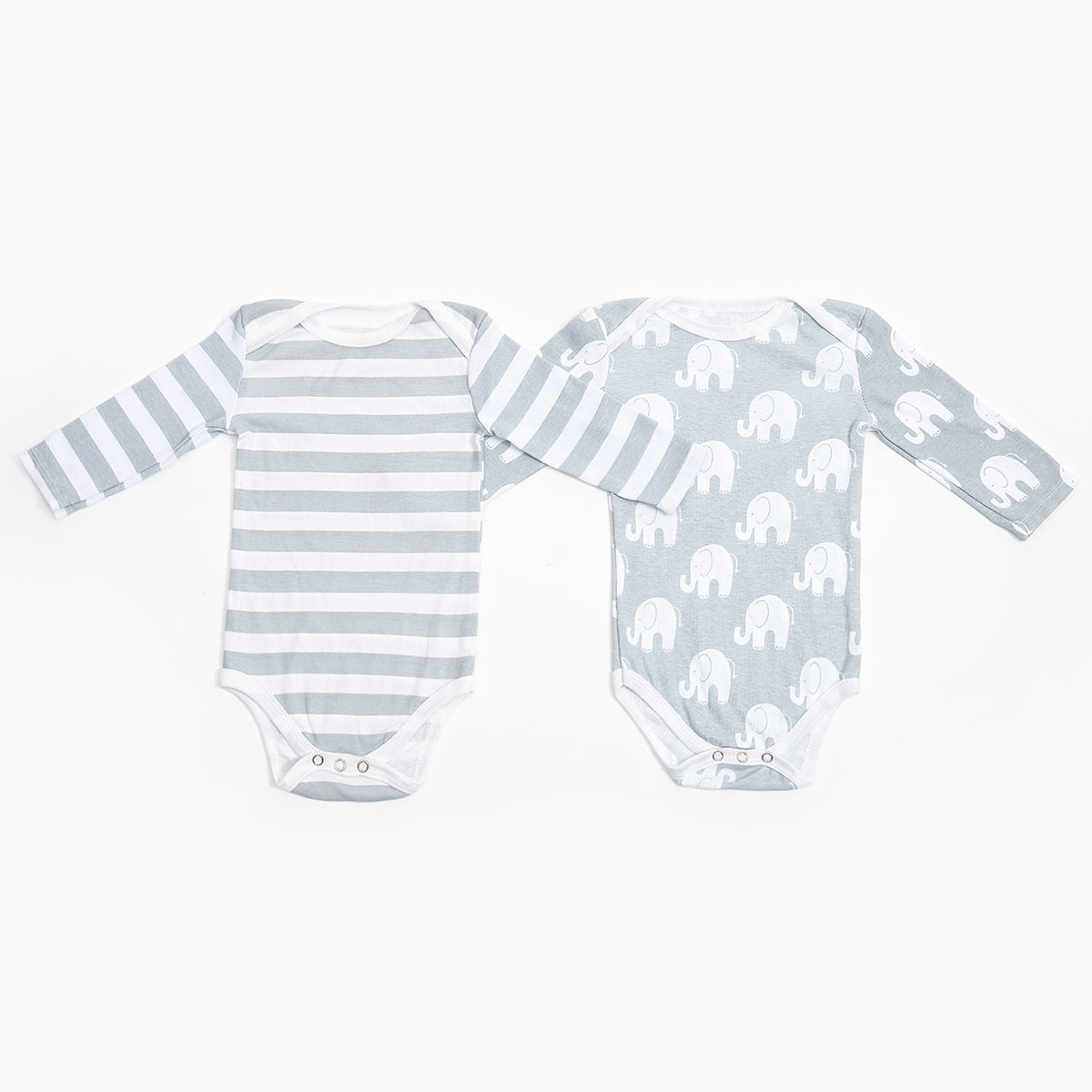 Long Sleeve Baby Bodysuits-2 Pack
